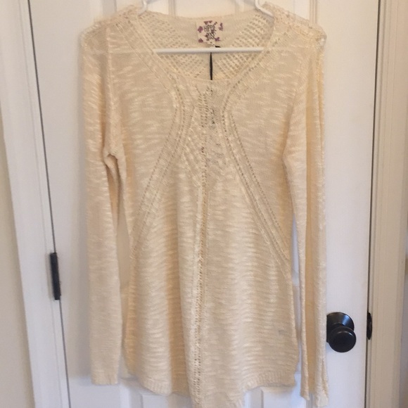 Hippie Rose Sweaters - Long sleeve crochet knit sweater